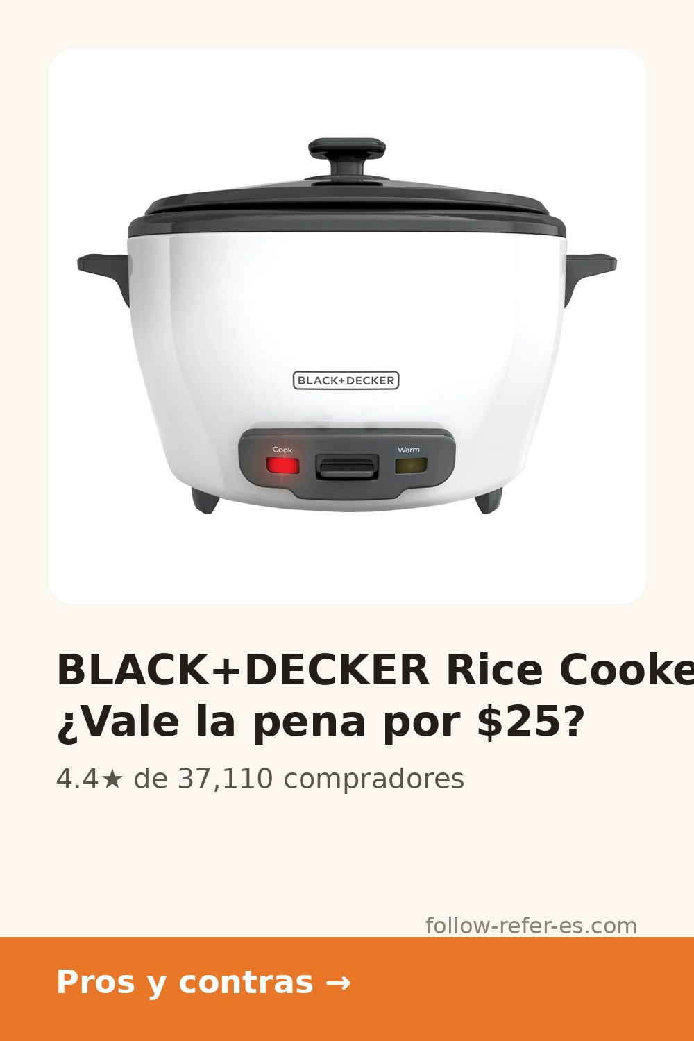 BLACK+DECKER Rice Cooker: ¿Vale la pena por $25?
