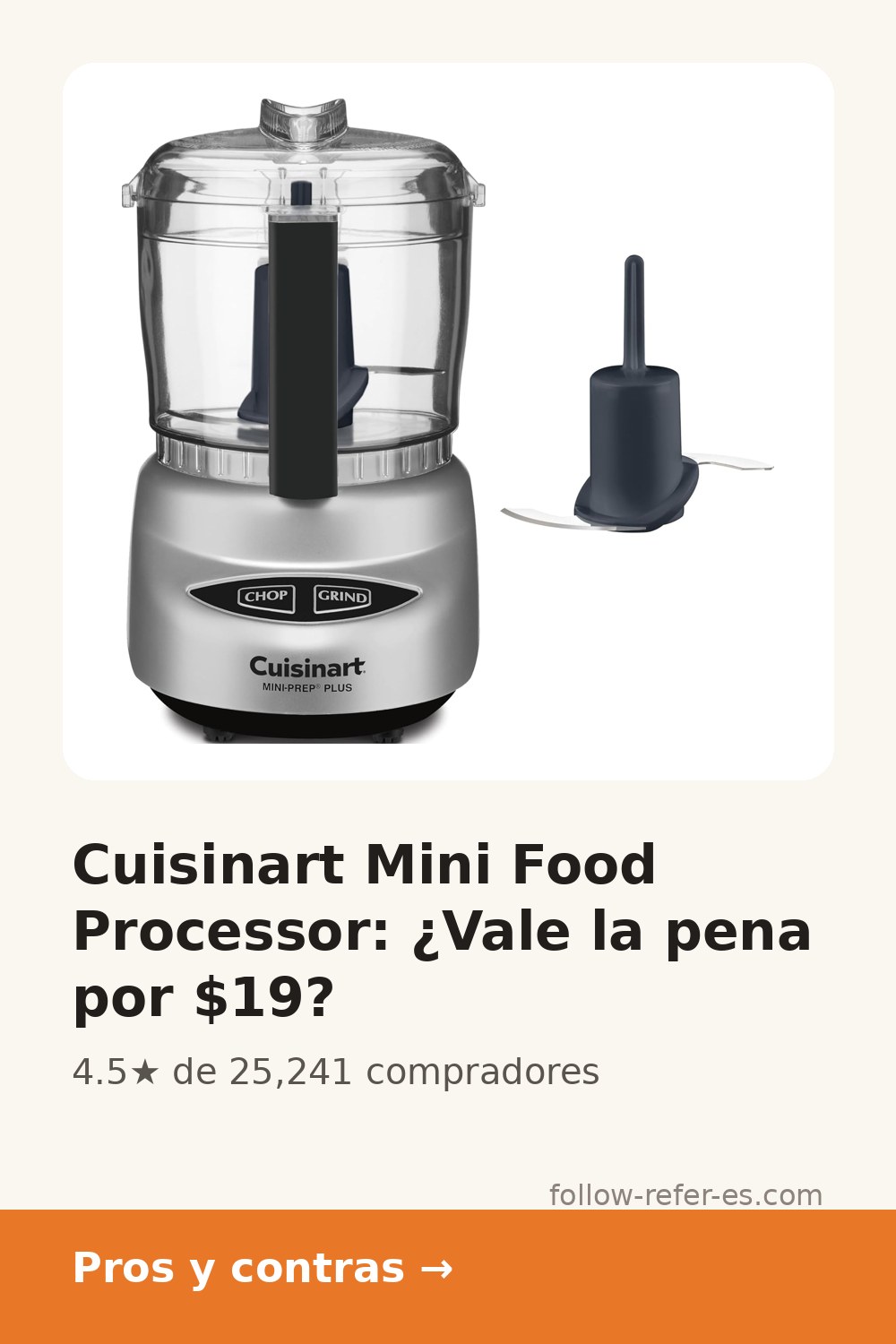 Cuisinart Mini Food Processor: ¿Vale la pena por $19?